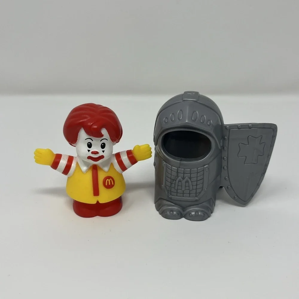 2005 Fisher Price Little People Ronald McDonald Knight 2pc Lot